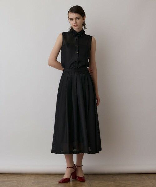 GRACE CONTINENTAL / グレースコンチネンタル シャツ・ブラウス | シアーメッシュノースリーブ | 詳細18