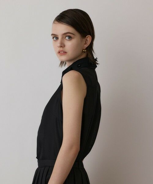 GRACE CONTINENTAL / グレースコンチネンタル シャツ・ブラウス | シアーメッシュノースリーブ | 詳細22