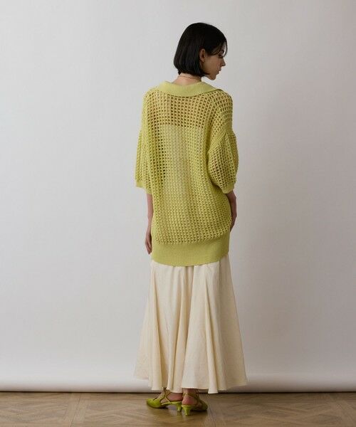 GRACE CONTINENTAL / グレースコンチネンタル カーディガン・ボレロ | メッシュスキッパーニットカーディガン | 詳細10