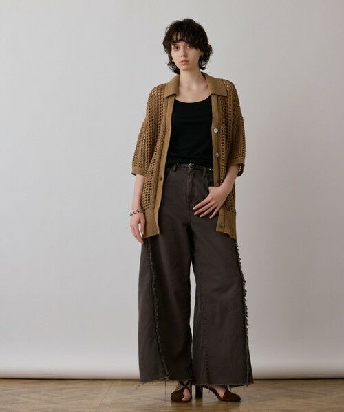 GRACE CONTINENTAL / グレースコンチネンタル カーディガン・ボレロ | メッシュスキッパーニットカーディガン | 詳細19