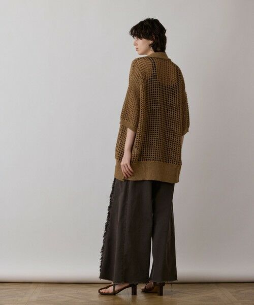 GRACE CONTINENTAL / グレースコンチネンタル カーディガン・ボレロ | メッシュスキッパーニットカーディガン | 詳細20