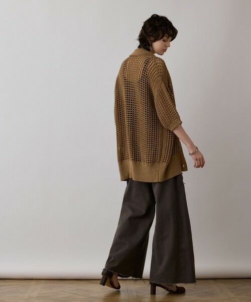 GRACE CONTINENTAL / グレースコンチネンタル カーディガン・ボレロ | メッシュスキッパーニットカーディガン | 詳細21