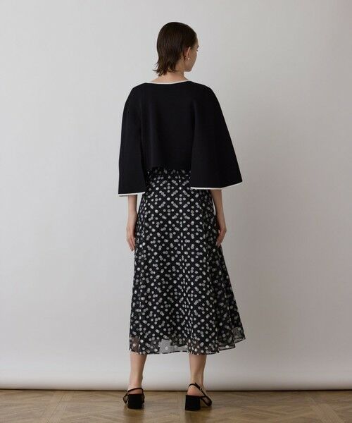 GRACE CONTINENTAL / グレースコンチネンタル カーディガン・ボレロ | バイカラースリットニットカーディガン | 詳細23