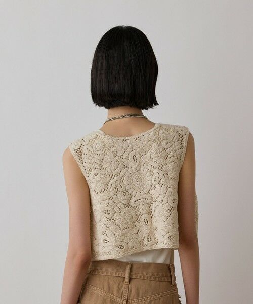 GRACE CONTINENTAL / グレースコンチネンタル ベスト | メッシュembジレ | 詳細3