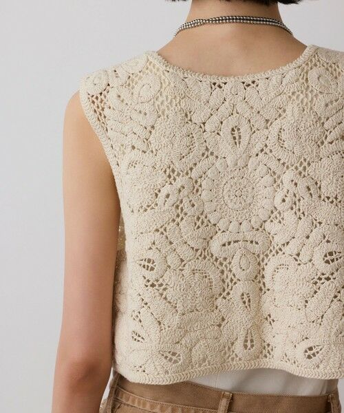 GRACE CONTINENTAL / グレースコンチネンタル ベスト | メッシュembジレ | 詳細6