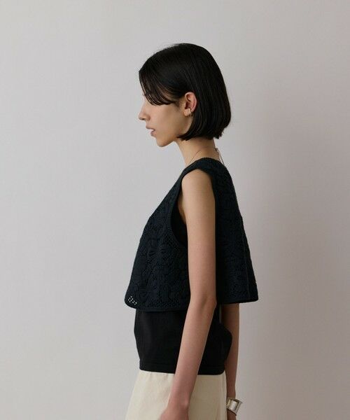 GRACE CONTINENTAL / グレースコンチネンタル ベスト | メッシュembジレ | 詳細14