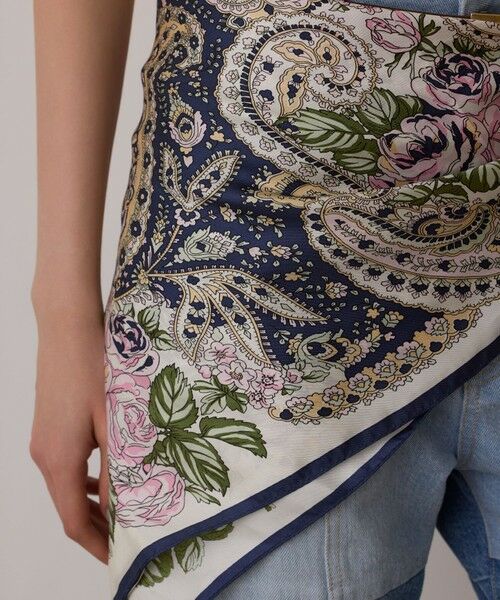 GRACE CONTINENTAL / グレースコンチネンタル バンダナ・スカーフ | フラワーペイズリースカーフ | 詳細1