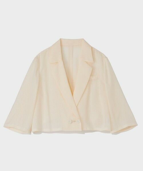 GRACE CONTINENTAL / グレースコンチネンタル その他アウター | リネンライクシアージャケット | 詳細8