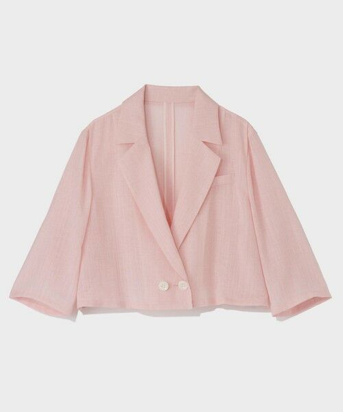 GRACE CONTINENTAL / グレースコンチネンタル その他アウター | リネンライクシアージャケット | 詳細12