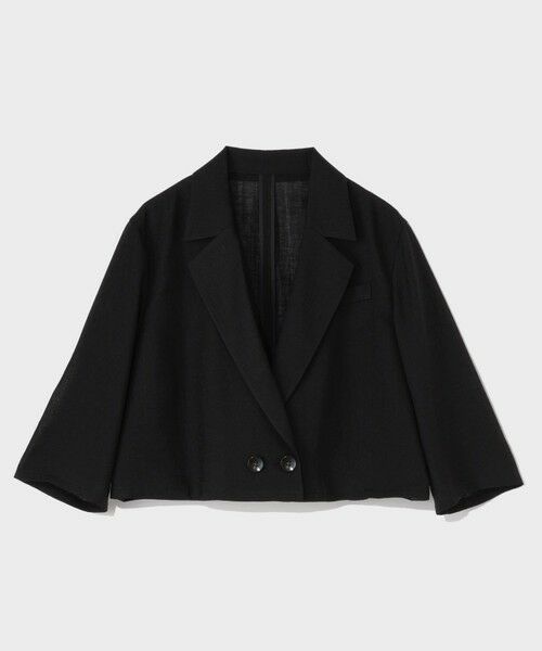 GRACE CONTINENTAL / グレースコンチネンタル その他アウター | リネンライクシアージャケット | 詳細18