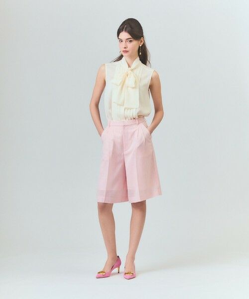 GRACE CONTINENTAL / グレースコンチネンタル その他パンツ | リネンライクシアーパンツ | 詳細9