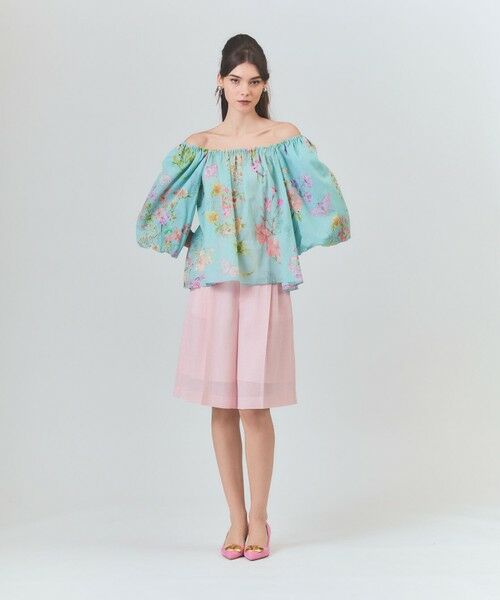 GRACE CONTINENTAL / グレースコンチネンタル その他パンツ | リネンライクシアーパンツ | 詳細12