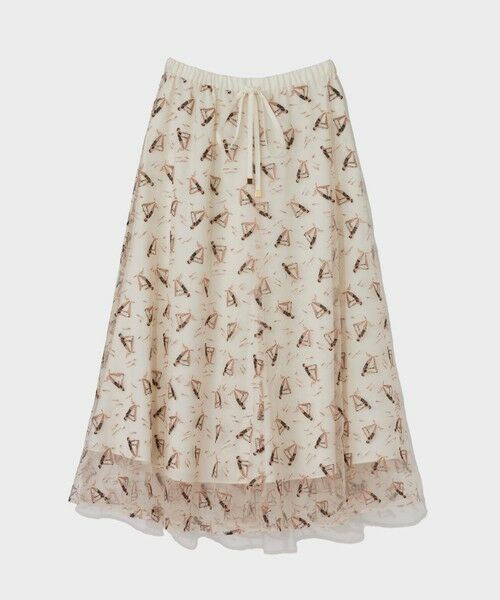 GRACE CONTINENTAL / グレースコンチネンタル ミニ・ひざ丈スカート | マリンembフレアスカート | 詳細10