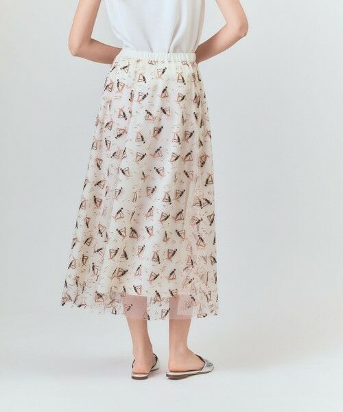 GRACE CONTINENTAL / グレースコンチネンタル ミニ・ひざ丈スカート | マリンembフレアスカート | 詳細7