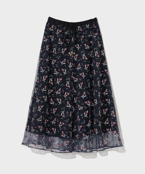 GRACE CONTINENTAL / グレースコンチネンタル ミニ・ひざ丈スカート | マリンembフレアスカート | 詳細14
