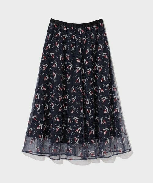 GRACE CONTINENTAL / グレースコンチネンタル ミニ・ひざ丈スカート | マリンembフレアスカート | 詳細15