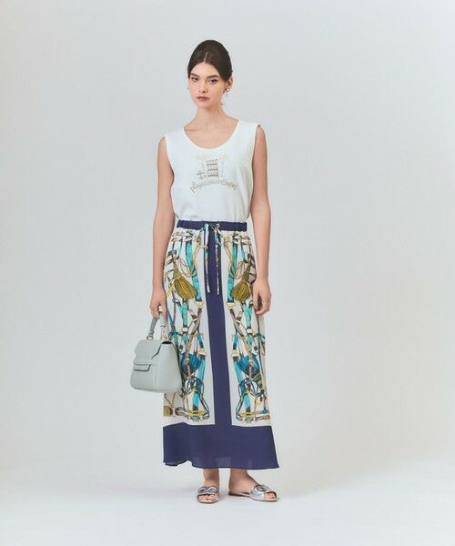 GRACE CONTINENTAL / グレースコンチネンタル ミニ・ひざ丈スカート | マリンスカーフロングスカート | 詳細2