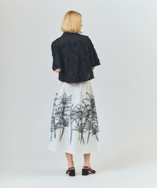 GRACE CONTINENTAL / グレースコンチネンタル ミニ・ひざ丈スカート | プラージュプリントタックスカート | 詳細1