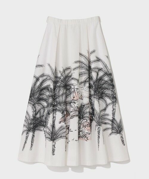 GRACE CONTINENTAL / グレースコンチネンタル ミニ・ひざ丈スカート | プラージュプリントタックスカート | 詳細12