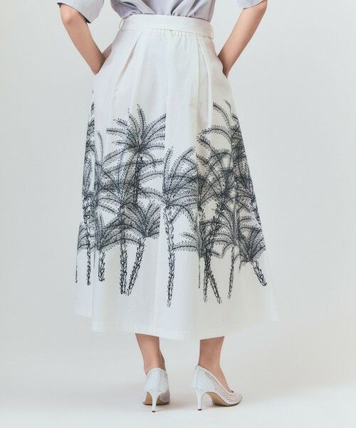 GRACE CONTINENTAL / グレースコンチネンタル ミニ・ひざ丈スカート | プラージュプリントタックスカート | 詳細6