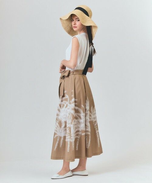 GRACE CONTINENTAL / グレースコンチネンタル ミニ・ひざ丈スカート | プラージュプリントタックスカート | 詳細16