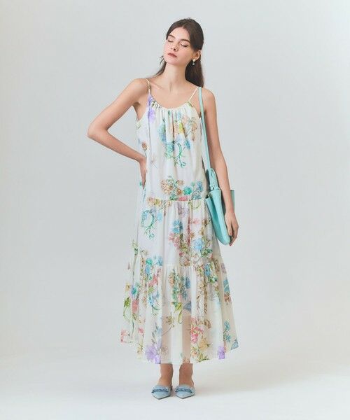 GRACE CONTINENTAL / グレースコンチネンタル ロング・マキシ丈ワンピース | ボタニカルティアードドレス | 詳細2