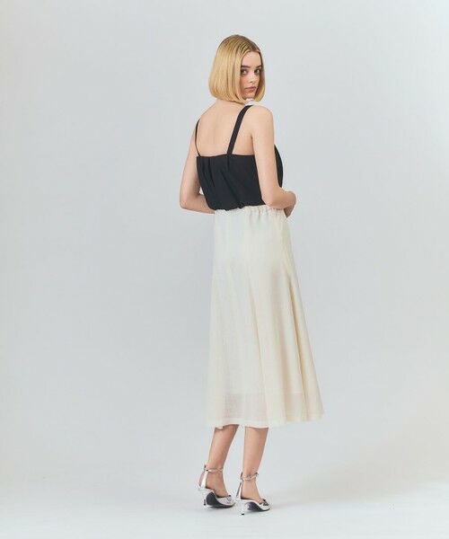 GRACE CONTINENTAL / グレースコンチネンタル ロング・マキシ丈ワンピース | リネンライクバイカラーワンピース | 詳細3