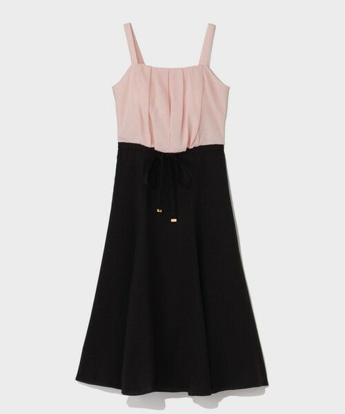 GRACE CONTINENTAL / グレースコンチネンタル ロング・マキシ丈ワンピース | リネンライクバイカラーワンピース | 詳細12