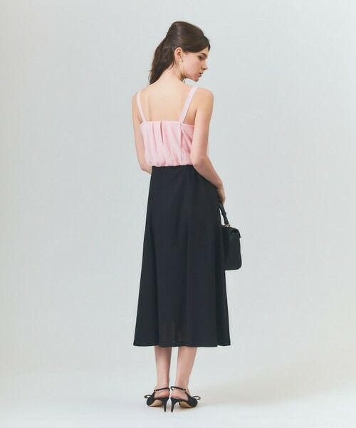 GRACE CONTINENTAL / グレースコンチネンタル ロング・マキシ丈ワンピース | リネンライクバイカラーワンピース | 詳細8