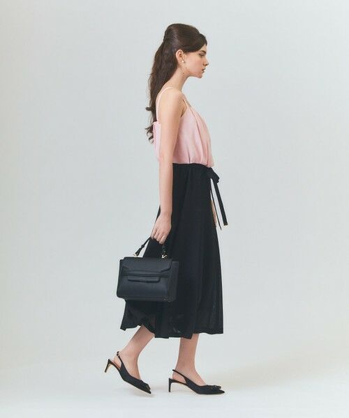 GRACE CONTINENTAL / グレースコンチネンタル ロング・マキシ丈ワンピース | リネンライクバイカラーワンピース | 詳細9