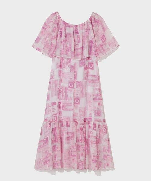 GRACE CONTINENTAL / グレースコンチネンタル ロング・マキシ丈ワンピース | シフォンプリントドレス | 詳細7