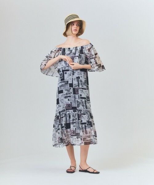 GRACE CONTINENTAL / グレースコンチネンタル ロング・マキシ丈ワンピース | シフォンプリントドレス | 詳細12