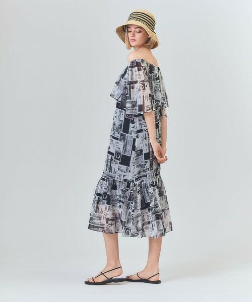 GRACE CONTINENTAL / グレースコンチネンタル ロング・マキシ丈ワンピース | シフォンプリントドレス | 詳細13