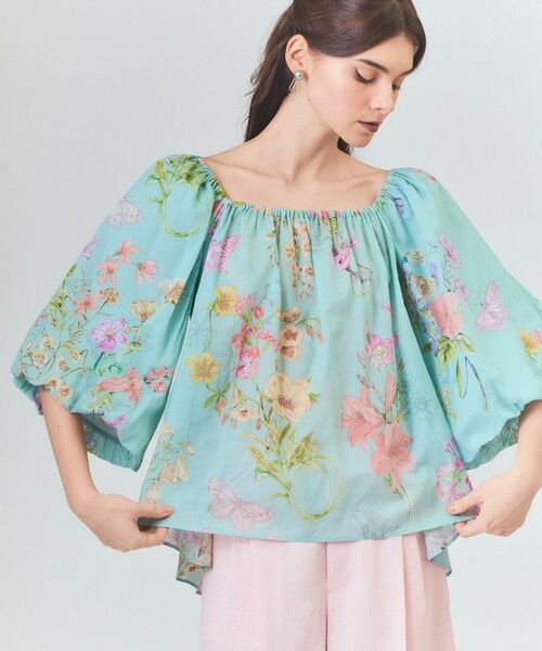 GRACE CONTINENTAL / グレースコンチネンタル シャツ・ブラウス | ボタニカルドレープブラウス | 詳細10