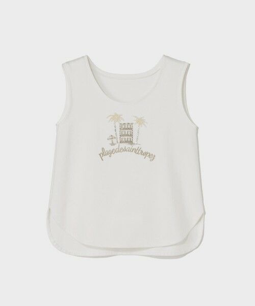 GRACE CONTINENTAL / グレースコンチネンタル タンクトップ | ビジューモチーフノースリーブ | 詳細8