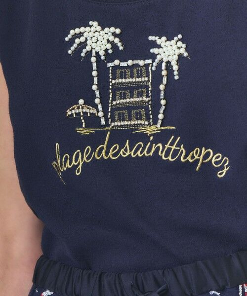 GRACE CONTINENTAL / グレースコンチネンタル タンクトップ | ビジューモチーフノースリーブ | 詳細15