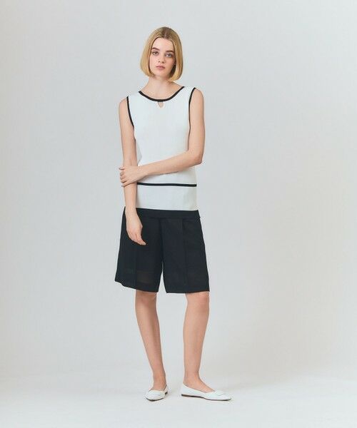 GRACE CONTINENTAL / グレースコンチネンタル その他トップス | ラインニットノースリーブ | 詳細1