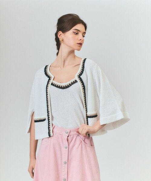 GRACE CONTINENTAL / グレースコンチネンタル その他トップス | ツイーディーニットキャミ | 詳細5