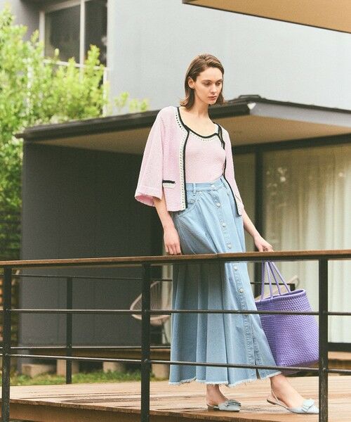 GRACE CONTINENTAL / グレースコンチネンタル カーディガン・ボレロ | ツイーディーニットカーディガン | 詳細11