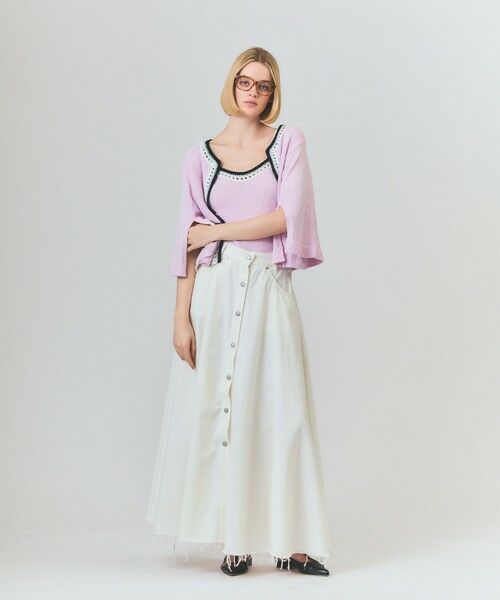 GRACE CONTINENTAL / グレースコンチネンタル カーディガン・ボレロ | ツイーディーニットカーディガン | 詳細6