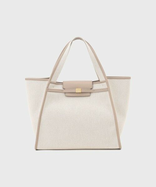 GRACE CONTINENTAL/グレースコンチネンタル フラップトートバッグ ベージュ F GRACE CONTINENTAL/グレースコンチネンタル フラップトートバッグ ベージュ F