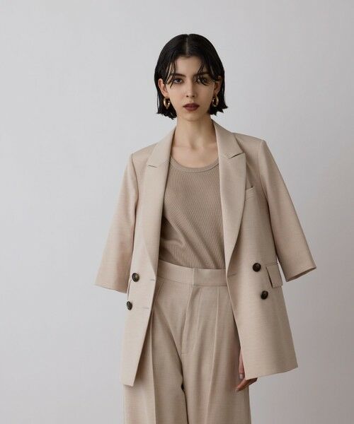 GRACE CONTINENTAL / グレースコンチネンタル テーラードジャケット | スラブストレッチテーラージャケット | 詳細3