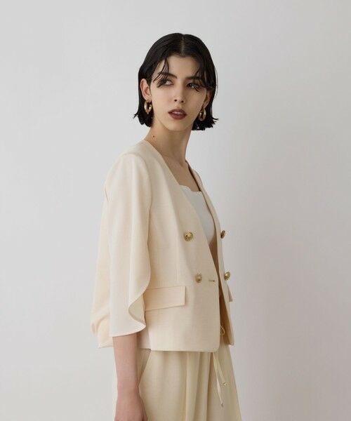 GRACE CONTINENTAL / グレースコンチネンタル ノーカラージャケット | ラップスリーブジャケット | 詳細1