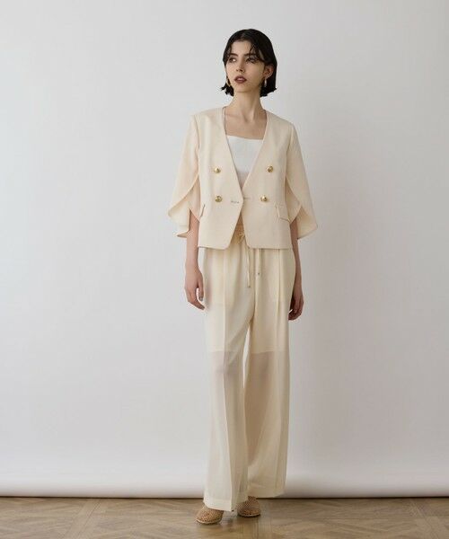 GRACE CONTINENTAL / グレースコンチネンタル ノーカラージャケット | ラップスリーブジャケット | 詳細7