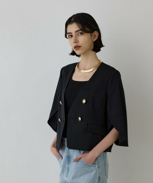 GRACE CONTINENTAL / グレースコンチネンタル ノーカラージャケット | ラップスリーブジャケット | 詳細14