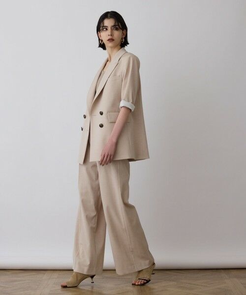 GRACE CONTINENTAL / グレースコンチネンタル その他パンツ | スラブストレッチタックパンツ | 詳細1