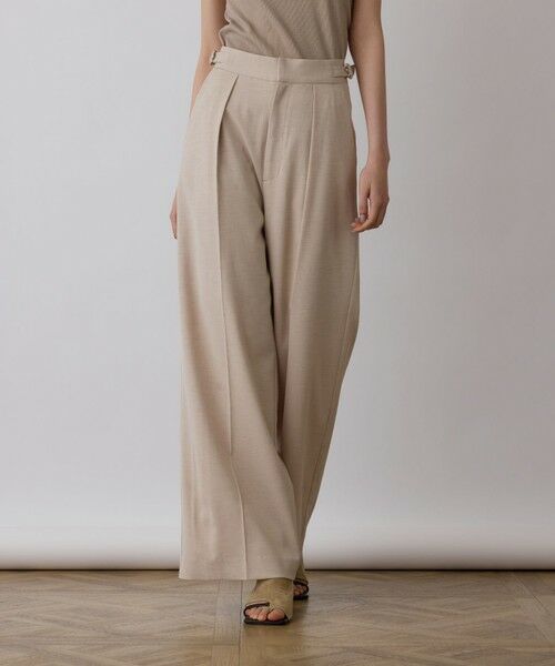 GRACE CONTINENTAL / グレースコンチネンタル その他パンツ | スラブストレッチタックパンツ | 詳細3