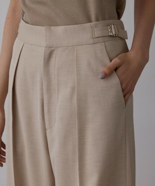 GRACE CONTINENTAL / グレースコンチネンタル その他パンツ | スラブストレッチタックパンツ | 詳細8