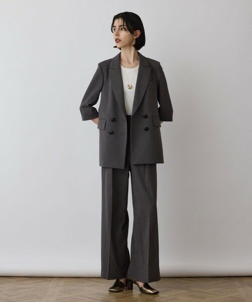 GRACE CONTINENTAL / グレースコンチネンタル その他パンツ | スラブストレッチタックパンツ | 詳細13