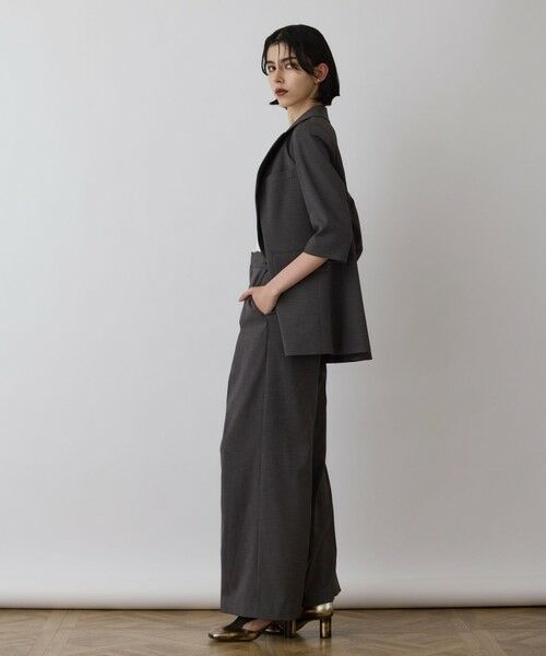 GRACE CONTINENTAL / グレースコンチネンタル その他パンツ | スラブストレッチタックパンツ | 詳細14